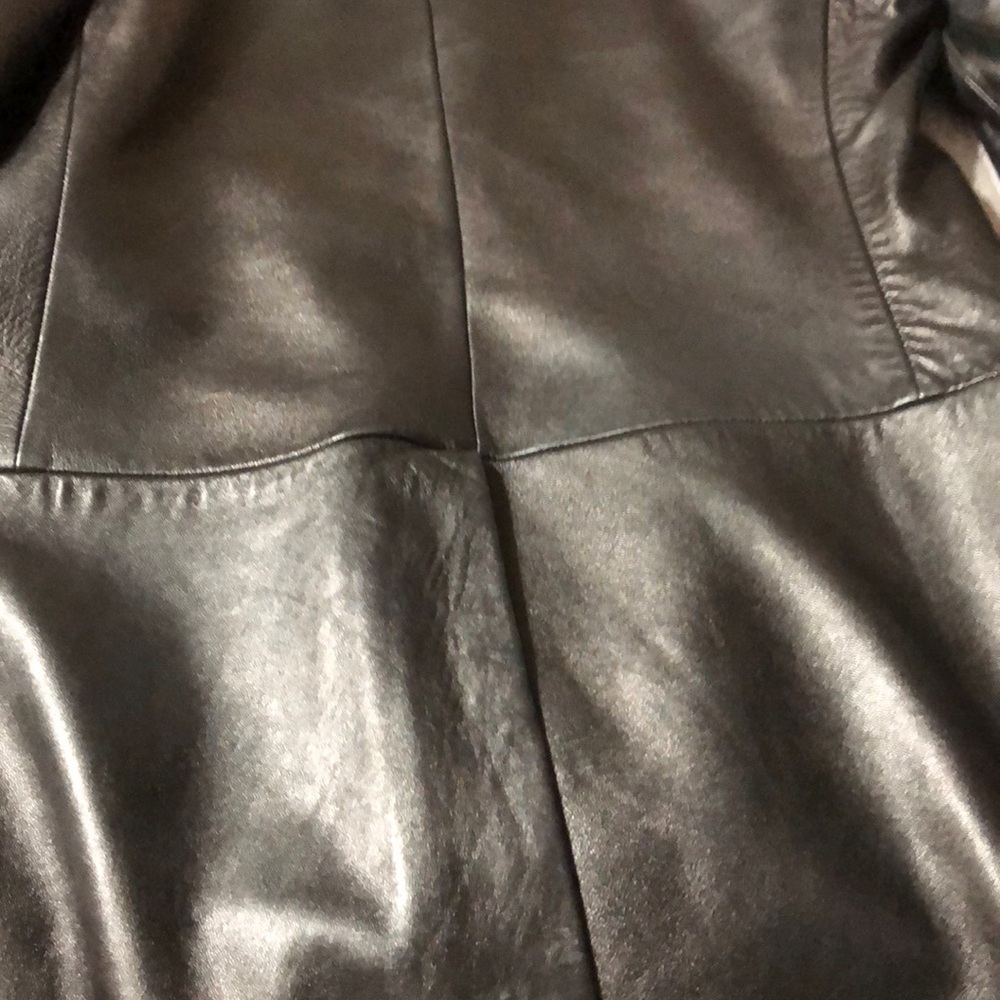 EUC women’s banana republic black leather jacket - Picture 6 of 6